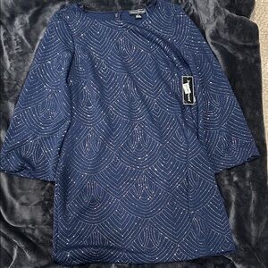 Jessica Howard Navy Long Sleeve Dress